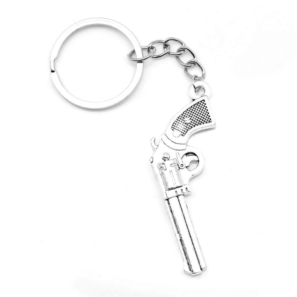 

1 Piece Guns Keyring Diy Jewelri 19x60mm