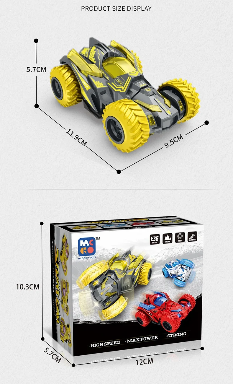 ABS Double-sided Four-wheel Drive Inertial Toy Car Stunt Collision Rotate Twisting Off-road Vehicle Kids Toys Model Car For Boys