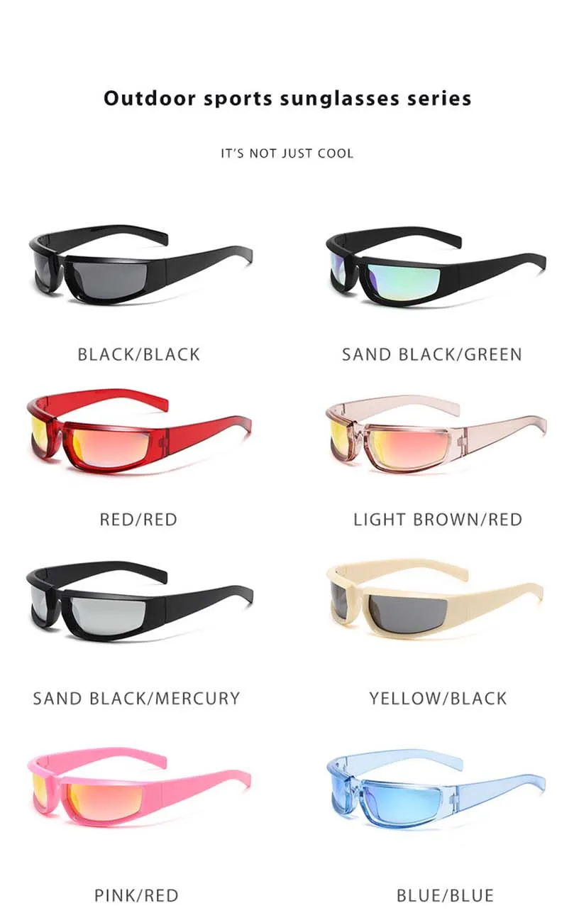 Cycling Sports Glasses Oval Full Frame Y2k Sunglasses Outdoor Weatherproof Goggles For Women Uv400 Protection cycling glasses,sports sunglasses,women sunglasses