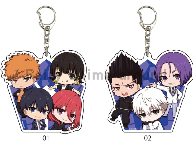 DraggmePartty Anime Blue Lock Keychain Chigiri Hyouma Isagi Yoichi