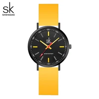 SHENGKE Sports Women Silicone Strap Watches New Design For Woman SK Quartz Wristwatches Original Ladies Clock Relogio Feminino 1