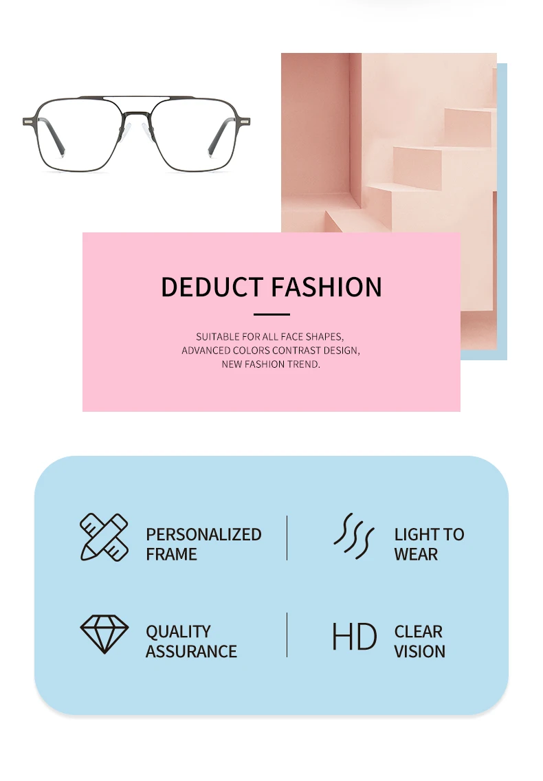 Metall 3 in 1 neuen Stil Magnet clip auf Brille Rahmen Trend polarisierte Sonnenbrille für Männer optische Computer brille uv400 – Detail 2
