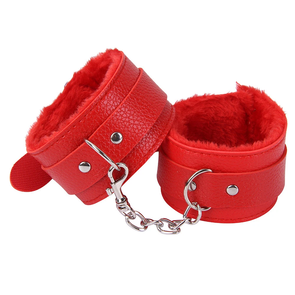 PU Leather Handcuffs Sex Bondage Restraints Wrist Hand Cuffs Adult Game Toys for Women&Men Products Bdsm Fetish sex handcuffs sex toys