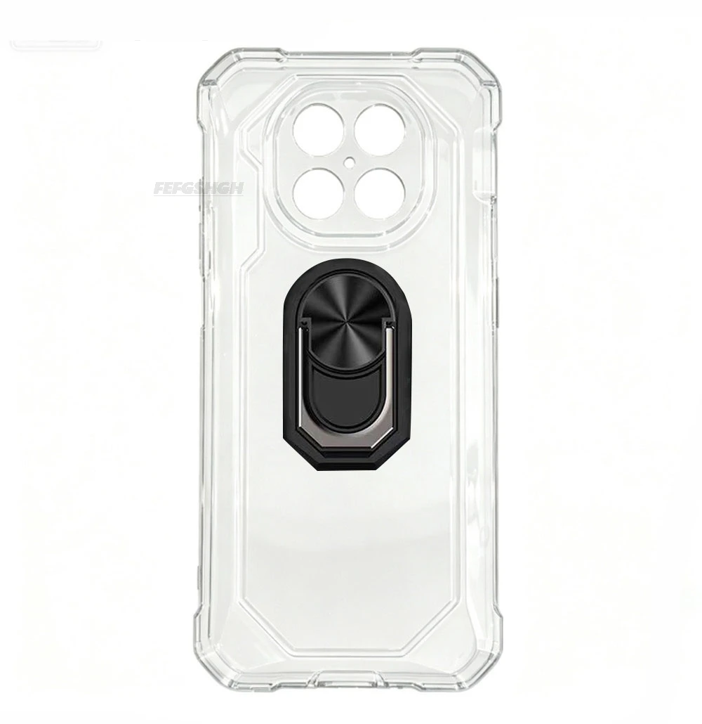 Durable Soft TPU Silicone Phone Case with Back Finger Ring