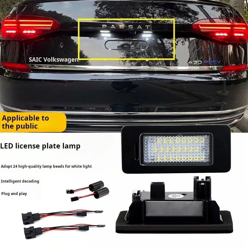 

Suitable For 11-23 Volkswagen Passat B8 B7 License Plate Lights Passat New Energy Led License Plate Lights