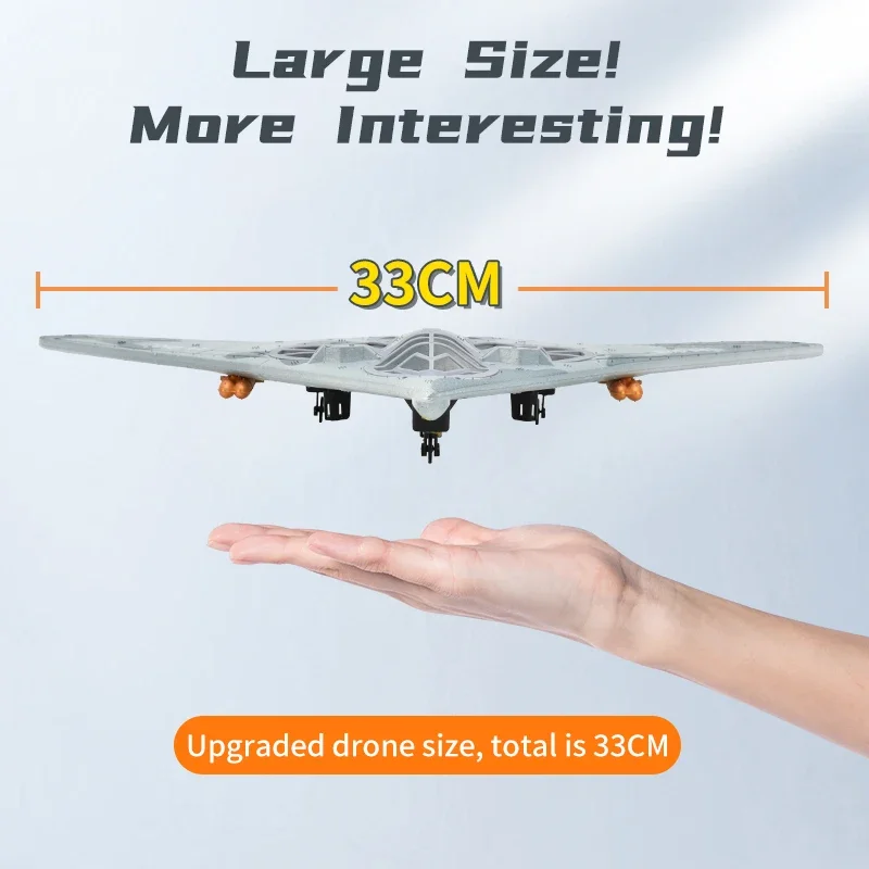 Rc Aircraft V19 330Mm Wing Span Remote Control Quadcopter Foam Fixed Wing Outdoor Rc Airplane Plane for Adult Boys Gift