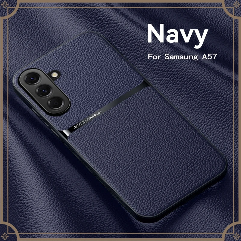Magnetic PU Leather Ultra-Thin Camera Protection Phone Case with Soft TPU