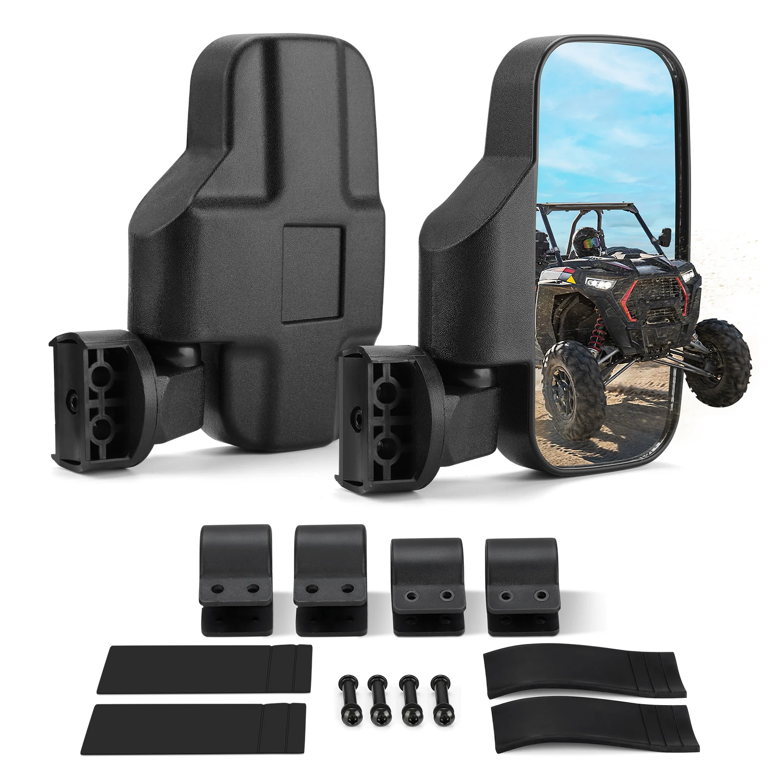 

UTV Side Rearview Mirror Compatible with Polaris RZR PRO XP/XP4 1000 800 for Can-am Maverick X3 for Cfmoto for Arctic Cat