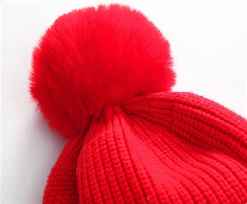 Kids Winter Hat And Scarf Baby Warm Ribbed Kint Hat Set Child Girls Boys Cotton Lnner Layer Ear Protection Cap Scarves 1-6T
