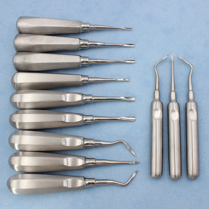 

1Pcs Dental elevator Stainless Steel Tooth Elevator Dentist Tools Stright Curved Root Elevator Dental Lab Instrument
