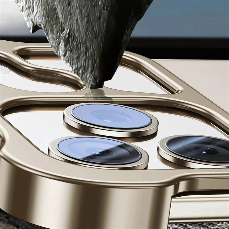 Sleek Shockproof Metal Frameless Bumper Phone Case