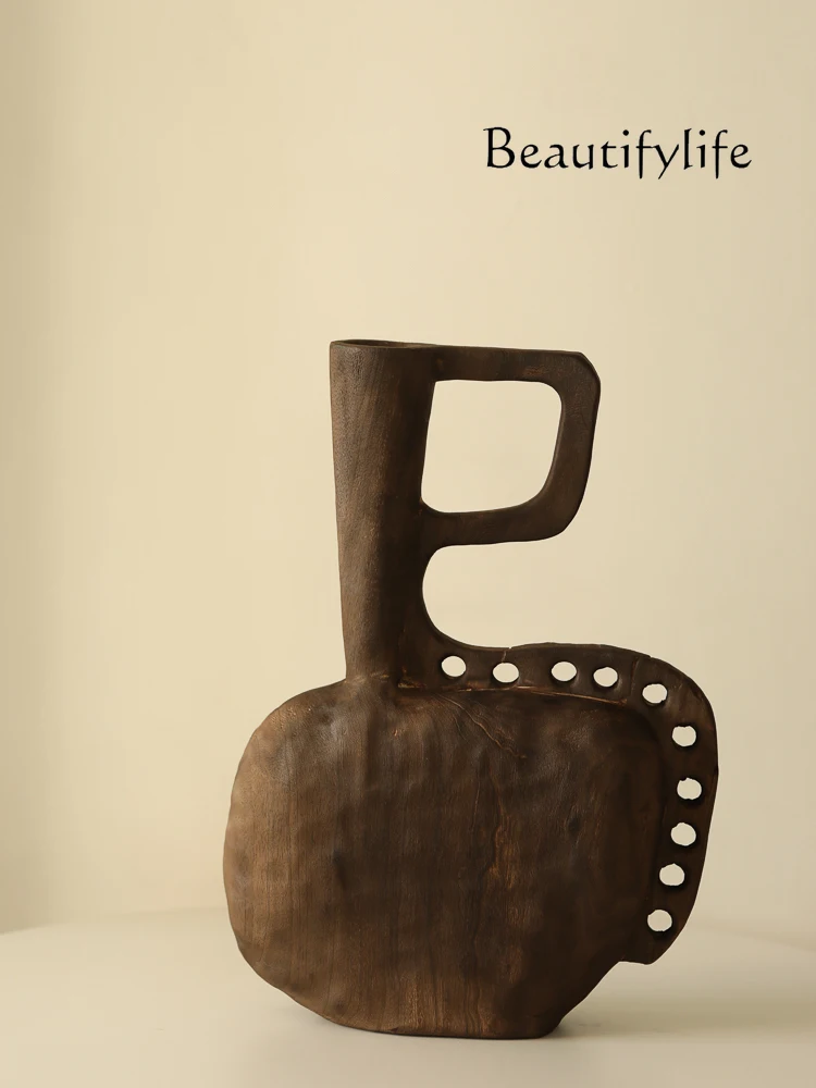 

Ji Ji Art Style Overall Carved Vase Decoration Homestay Hotel Art Decorations