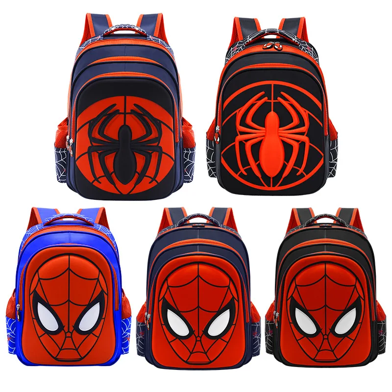

Spiderman Children Backpack Marvel Classic Movie High Capacity Nylon Waterproof Student School Bag Anime Super Heroes Kids Gifts