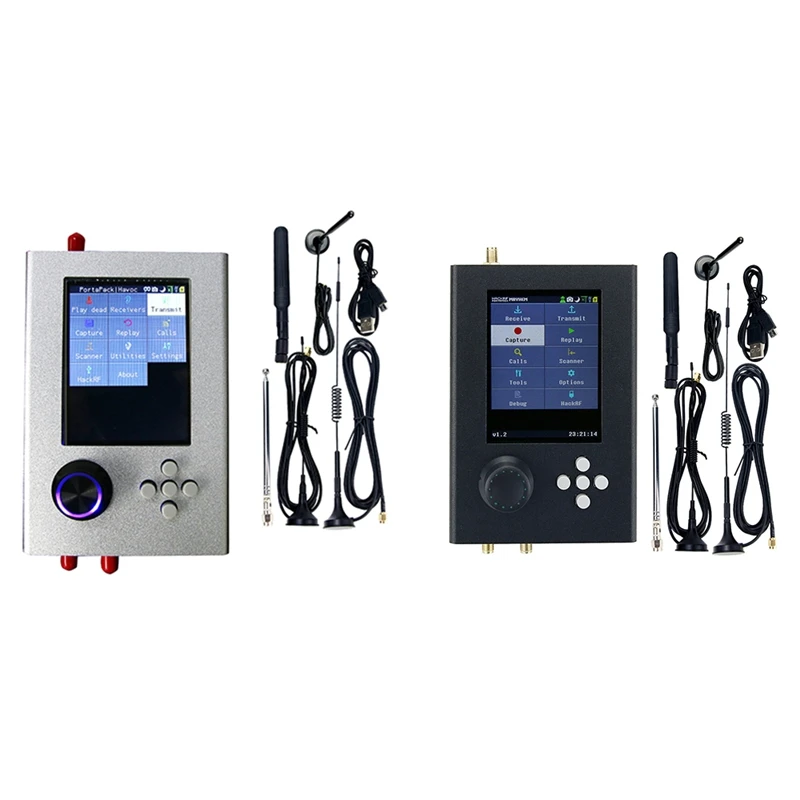 

SDR Radio Transceiver For Hackrf One Portapack H2+3.2Inch TFT 240X320 Screen+5Xantenna+USB Cable 1Mhz-6Ghz Radio
