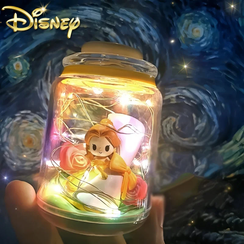 Cartoon Disney Princess Figure D-Baby Mystery Box Fantasy Wish Bottle Series Sorpresa Blind Box Gifts Toys Model