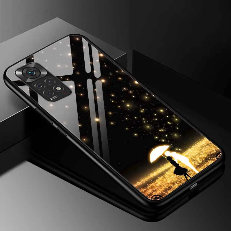 Tempered Glass Fashion Cover with Bumper Protection