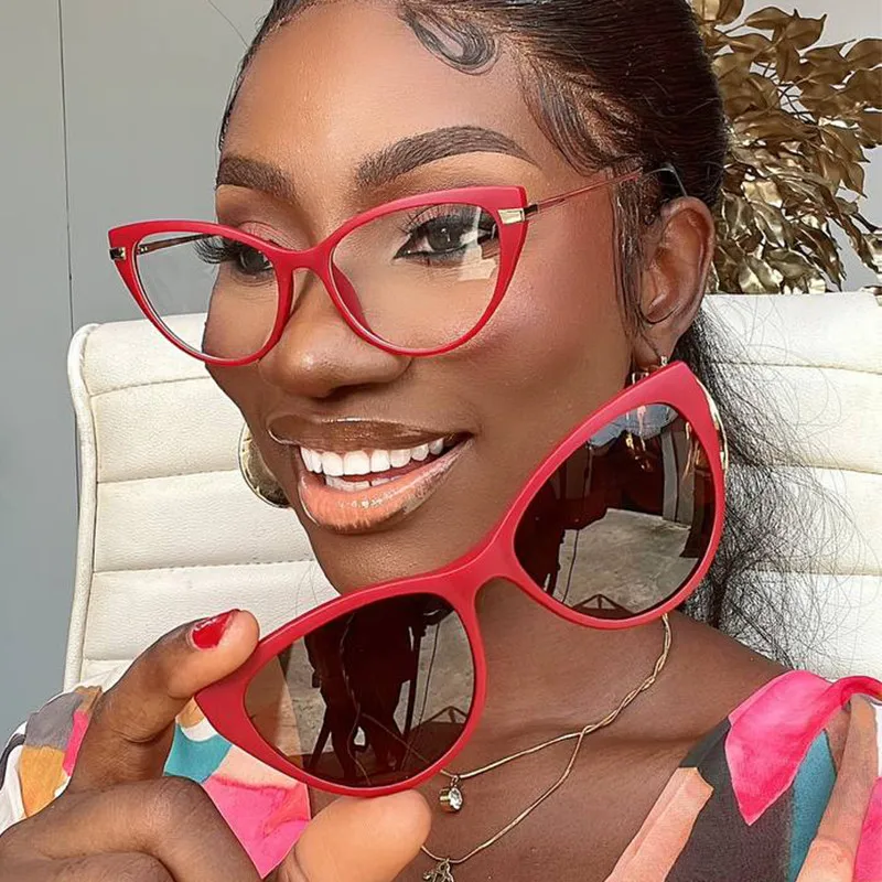 Brand Fashion Nearsighted Glasses Women White Cat Eye Polarized Sunglasses Spring TR90 Prescription Eyeglasses Clips On Glasses 3