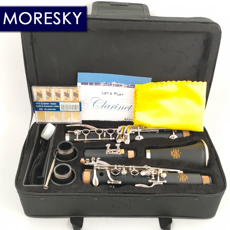 MORESKY Bb Clarinet 17 Keys Sib Klarnet Clarinete E1 clarinet woodwind instrument