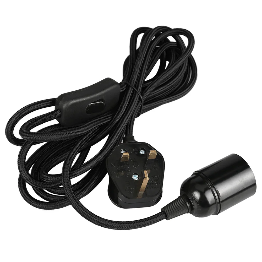 2/3/4m UL Approval Extension Hanging Light Cord with On-Off Switch Suitable E27 Socket for Grow Plant Ceiling Pendant Lights pendant lights ceiling light pendant lamp rope pendant lamp power cords