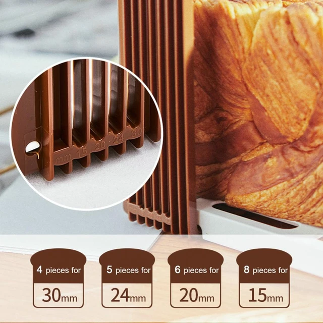 Bread Cutter 4 Cutting Sizes Foldable Bread Slicer Home Bread Loaf Toast  Cutter Slicing Cutting Guide Mold Kitchen Accessories