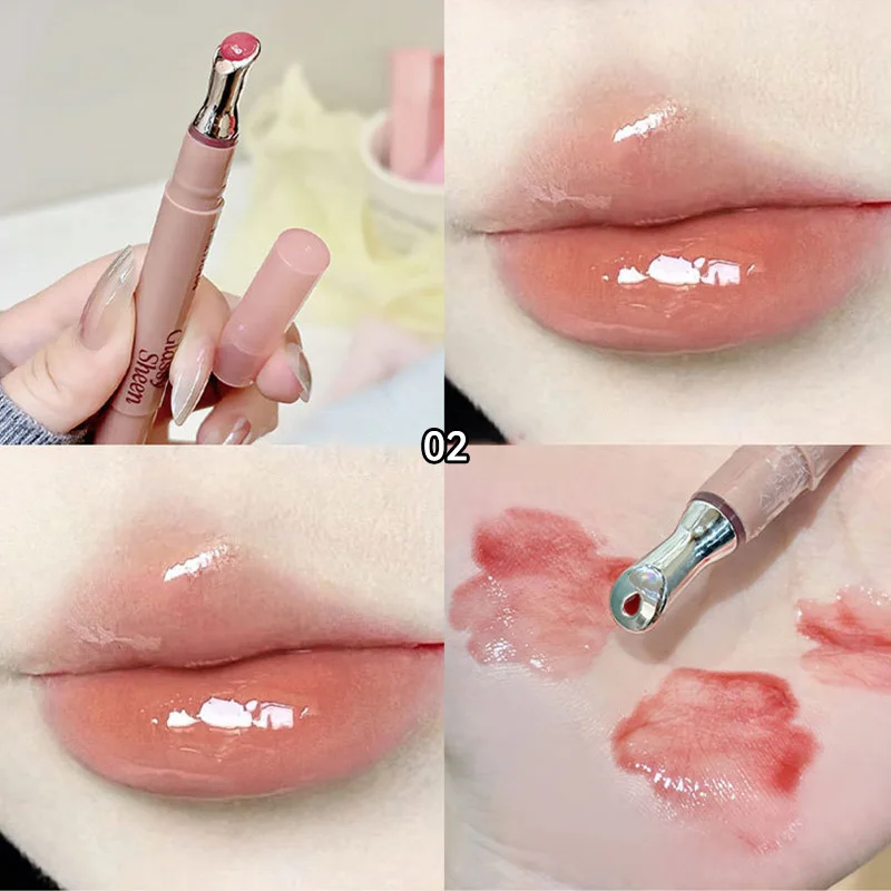 Radiant Moisturizing Lip Gloss with Water-Gloss Finish - Non-Sticky, Volumizing, and Complexion-Brightening