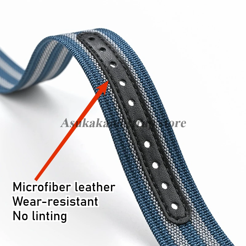 Premium Nylon Waterproof Watch Strap with Folding Buckle - Unisex Accessory