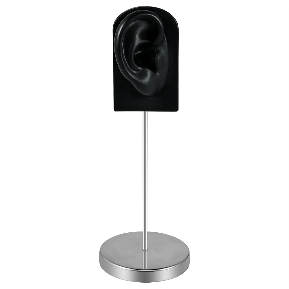 1PC Flexible Silicone Ear Model for Piercing Left and Right Human Ear Molds Jewelry With Exhibits Props