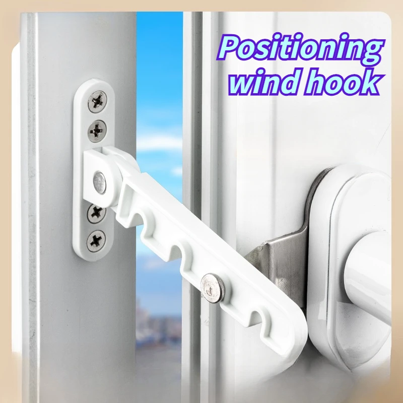 1pcs Window Limiter Latch Position Stopper Casement Wind Brace Home Security Door Windows Sash Lock Child Safety Protection