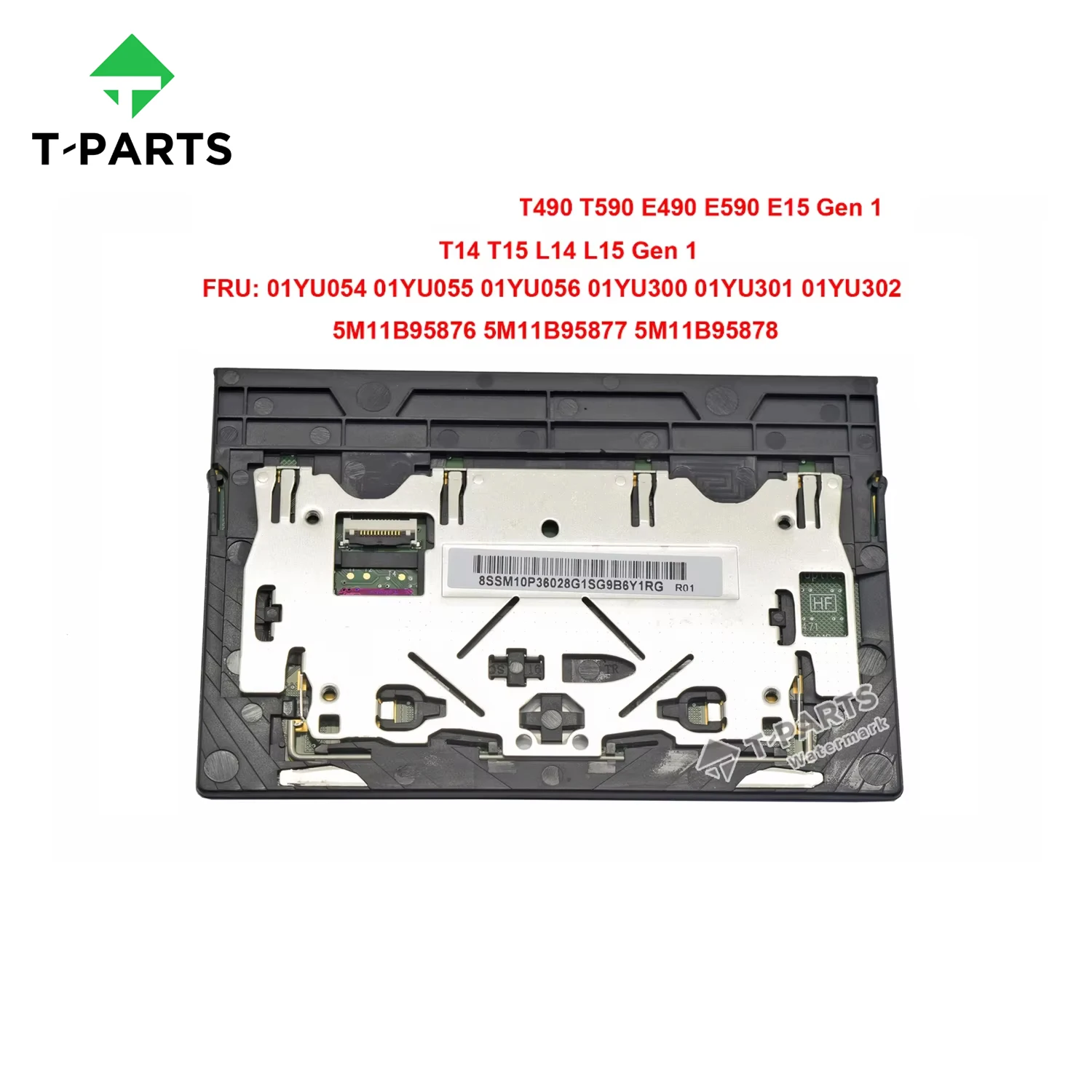 새로운 01YU054 01YU300 Thinkpad T490 T590 E490 E590 E15 Gen 1 T14 T15 L14 L15 Gen 1 터치패드 클릭패드 트랙패드