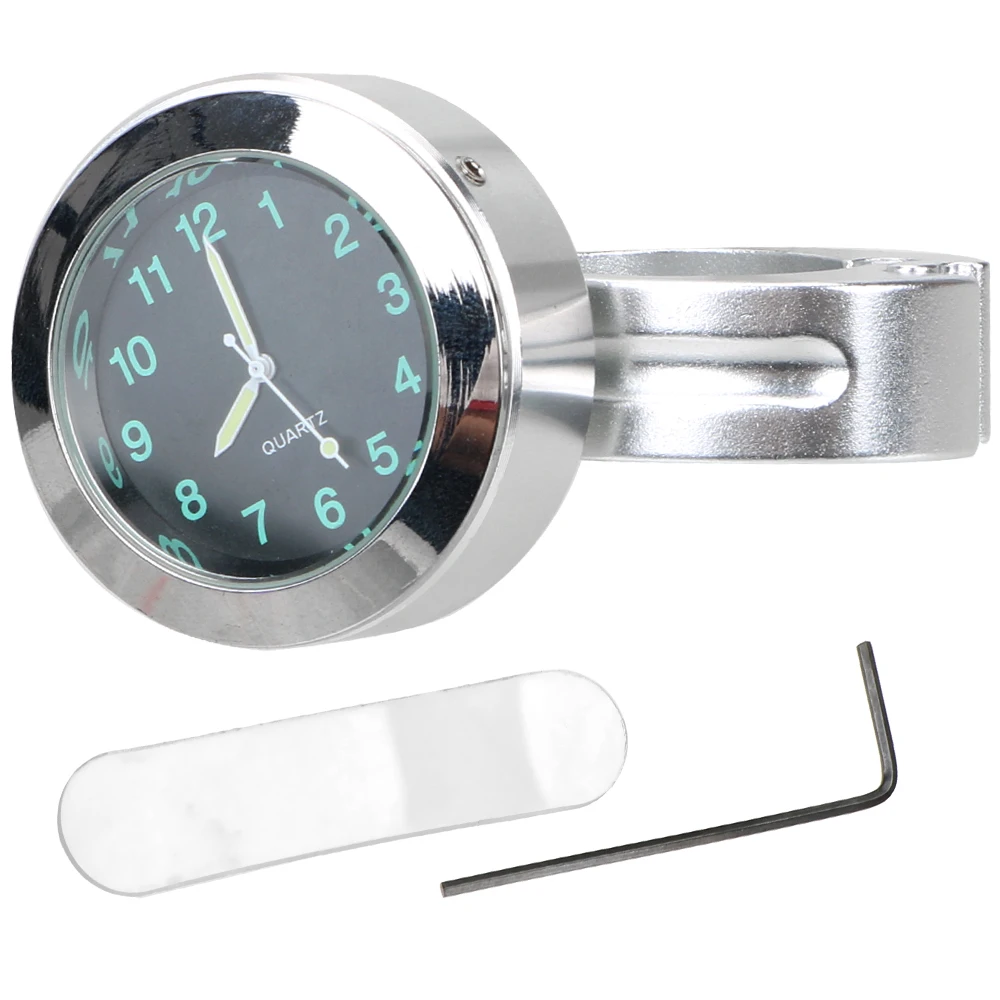 Motorcycle Handlebar Clock Motorcycle Handlebar Quartz Clock Bicycle Watch Aluminum Waterproof