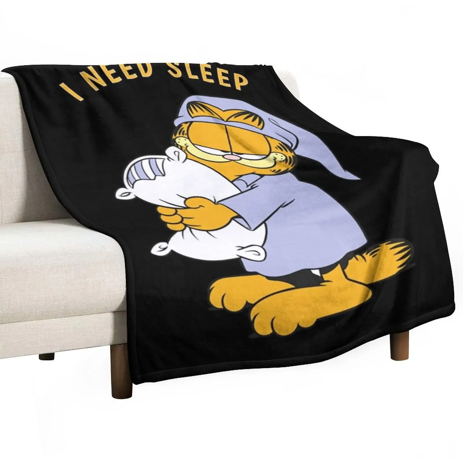 

Garfi eld N eed S leep Throw Blanket Thermal Blanket Thin Blanket