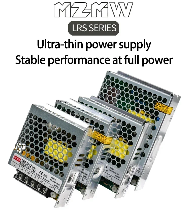 Description Picture 2 of itemLRS Ultra-thin Switching Power Supply Series 150W AC To DC 100-240VAC 5V 12V 24V 48VDC Lighting Transformers Adapter SMPS