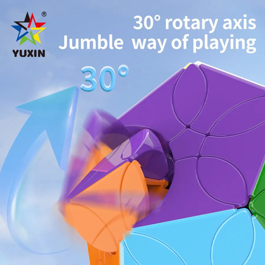 Yuxin Petals Megaminx Magic Puzzle Cubes Dodecahedron Cube 12 Faces Megaminx Toys Cubo Magico Educational Children toys 5