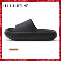 UTUNE Men's Summer Slippers - Breathable Non-Slip Sandals, Thick Soft Sole, Comfortable Indoor Home Footwear, 51cm 1