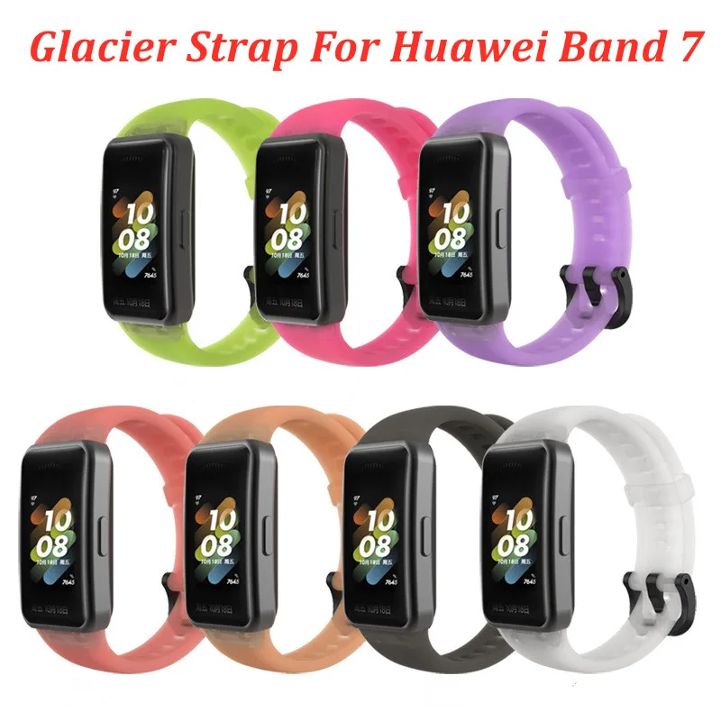 Ремешок силиконовый для Huawei Band 7 6 Pro цветной сменный Браслет смарт-часов Honor |