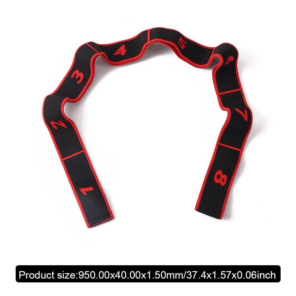 Yoga Pilates Resistance Band 8 Numbers Elastic Band