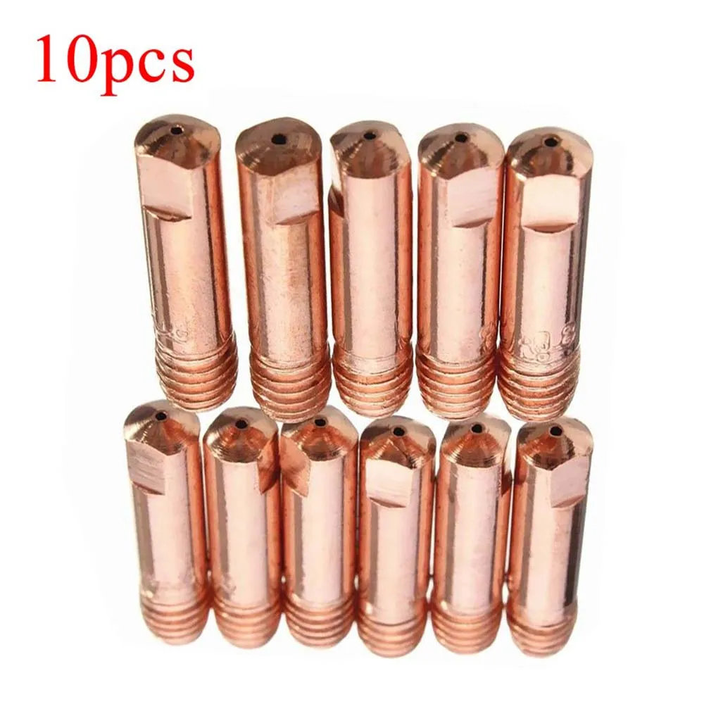 10pcs MB15AK Welding Contact Tips 0.6 - 1.2mm Thread M6 For Binzel Style Torches MIG/MAG Welder Torch Consumables Power Tools