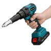 720W Electric Brushless Rivet Gun Rechargeable Lithium Battery Cordless Riveting Nut Gun Automatic Rivet for Makita 18V Battery 5
