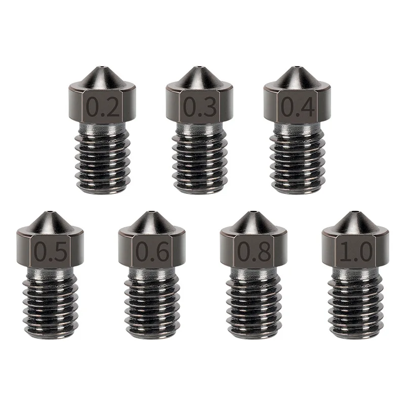 3D 프린터 노즐 E3D 고정밀 황동 0.2mm-1.0mm 1.75MM 공급 CR10 CR10S Ender-3 압출기 헤드 3D 프린터 부품