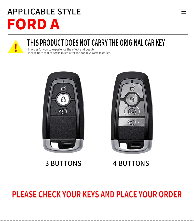 Custodia per chiave Auto in lega per Ford Fusion Mondeo Mustang Explorer F150 Edge EcoSport per Lincoln portachiavi 2021 protezione automatica - Sad4d27a9b4e04aed835c4c1677d24d27E