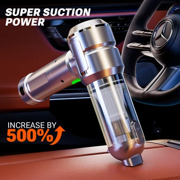 SZUK 2026 Mini Portable Vacuum Cleaner Handheld Wireless Car Vacuum Cleaner Powerful Blower Mini Cleaning Machine with LED Light 1
