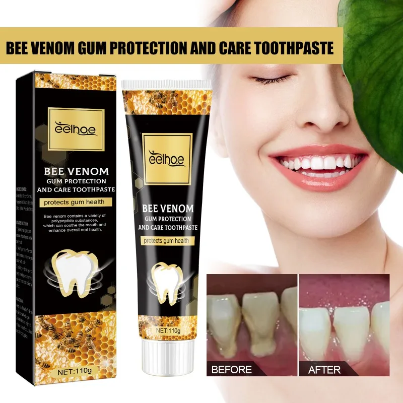 Bee Venom Gum Protection Toothpaste Removal Stains Repair Gum Dental Care Oral Cleansing Fresh Breath