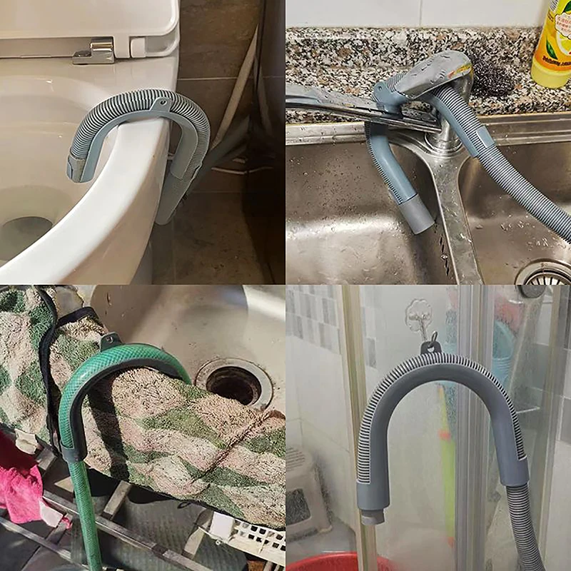 Universal U Shape Drain Outlet Hose Guide Assembly Fit Drain Hose Washing Machine Dishwashers Clip Holder Bracket