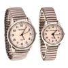 Old Men Women Couples Watches Flexible Elastic Strap Simple Large Digital Stainless Steel Electronic Wristwatches 2