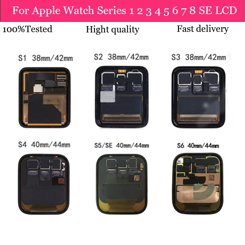 Per Apple Watch Series 1 2 3 4 5 6 7 8 Se Ultra Display Lcd Touch Screen Digitizer Sostituzione Lte Gps