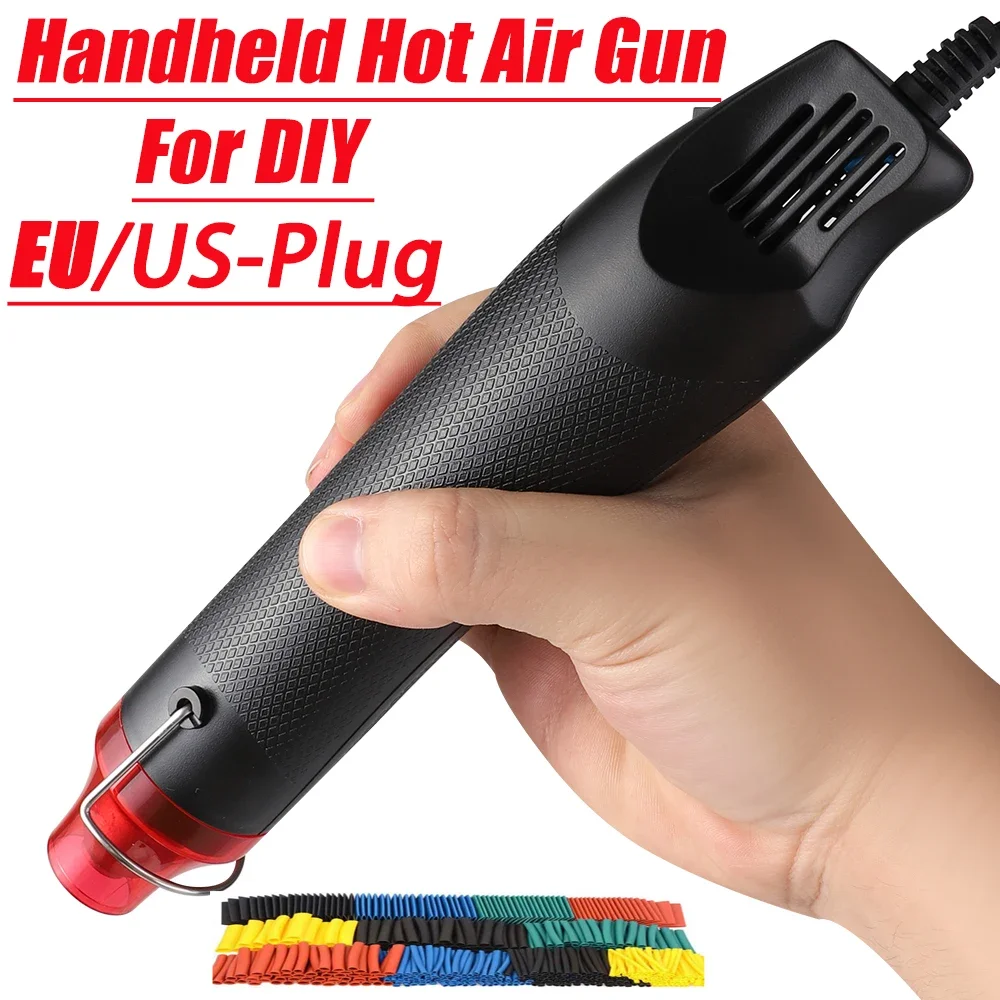 Hot Air Gun 220/110V DIY Tool Electric Heating Tool Mini Welding Temperature Process Blower with Support Base Contraction