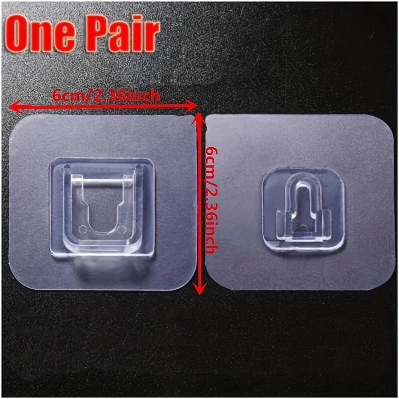 No Trace Mother-and-child Buckle Magic Self Adhesive Wall Hook Kitchen Bathroom Shelf Patch Strip Holder
