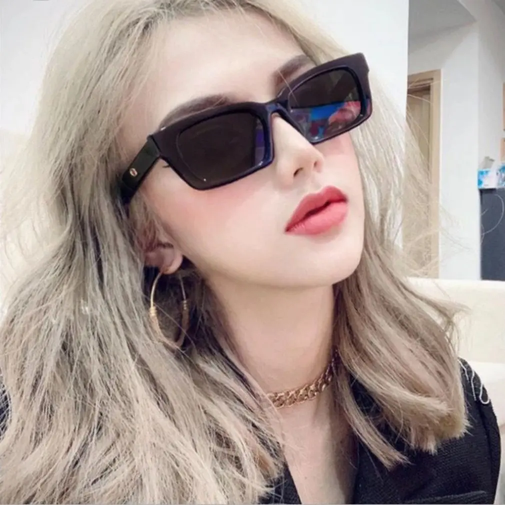 

1pcs Fashion Vintage Sunglasses Women Rectangle Lens Personalized Sun Glasses Ins Popular Square Eyewear Worldwide Wholesale