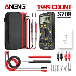 ANENG – testeur de résistance de tension écran rétro éclairé, multimètre professionnel multifonctionnel, détecteur de 1999 points 
