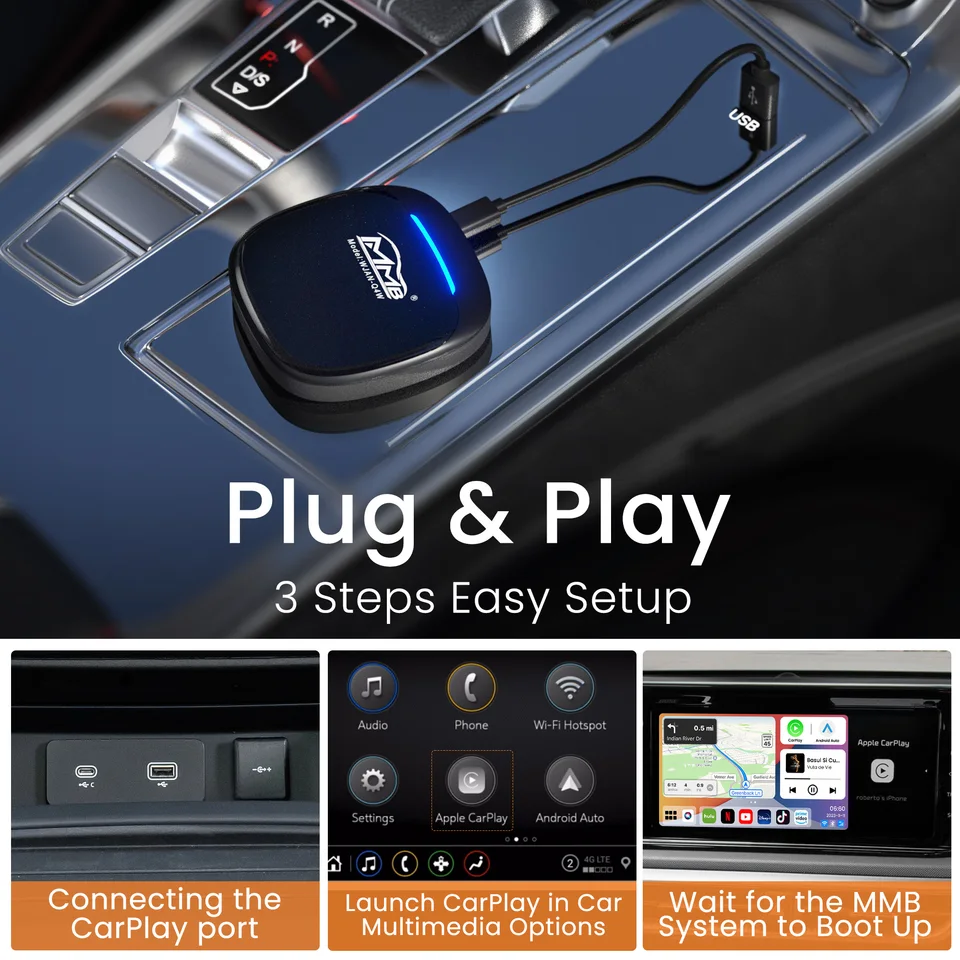 カーナビ CarPlay AI Box Android 13 nanoSIMMicroSD JIUYIN CarPlay Ai Box Android 13 SM6225 8 cores 8G+128G